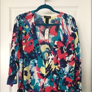 Cardigan multi print, NWT